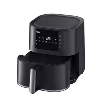 Kepimo krosnelė su karšto oro cirkuliacija Braun Household MultiFry 5 HF5030 — 1700 W, 6,0 L krepšelis, juoda/sidabrinė