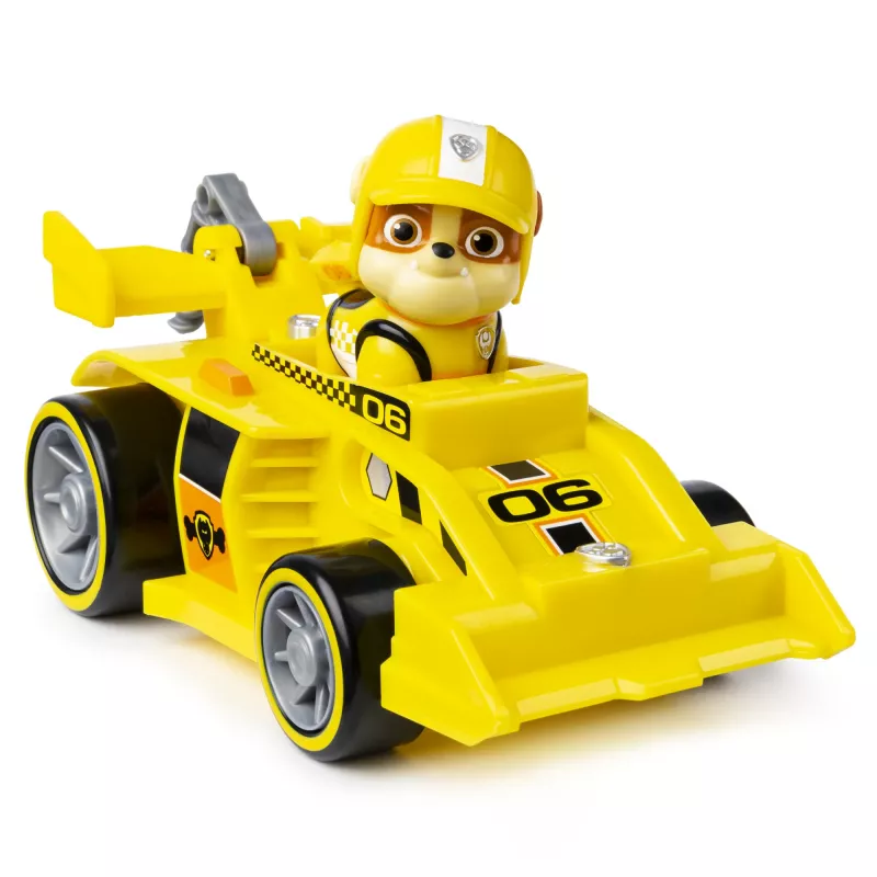 PAW Patrol Ready, Race, Rescue Rubble’s Race & Go Deluxe automobilis su garsais, nuo 3 metų