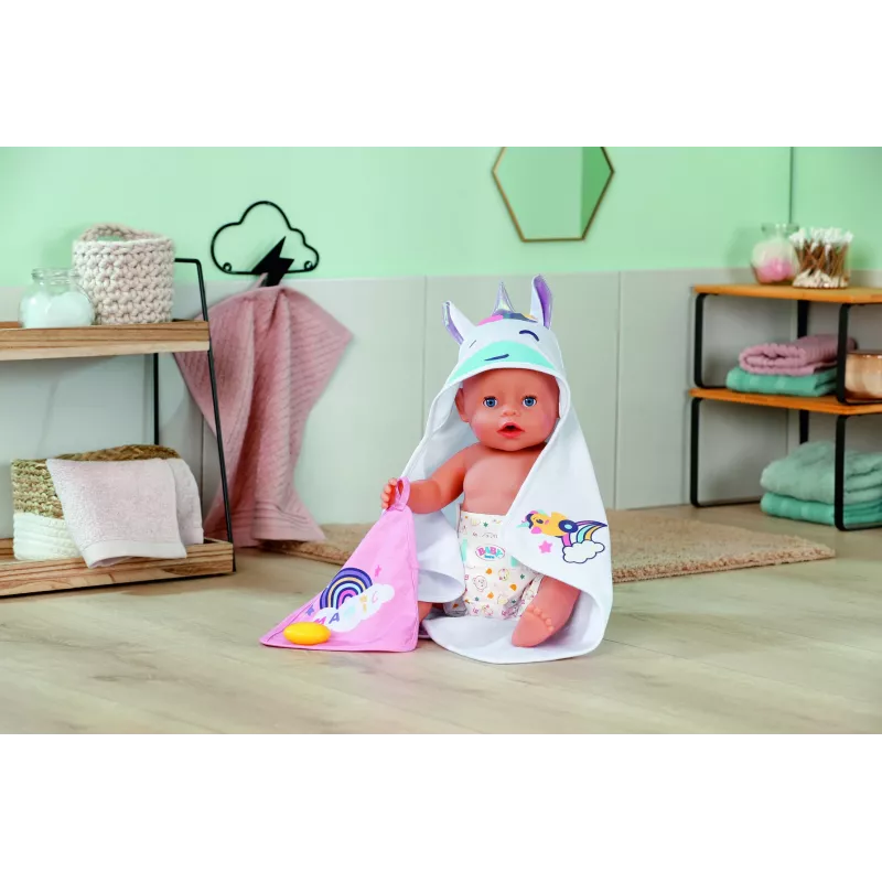 BABY born Gaubtinis rankšluostis lėlėms vonios rinkinys