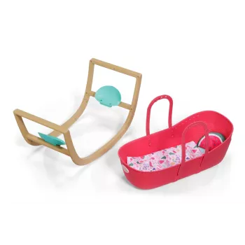 Lovutė lėlėms Zapf Creation BABY born 3-in-1 Pinplay – lėlių baldai, paverčiama lopšys/lovutė/nešynė