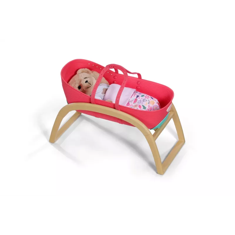 Lovutė lėlėms Zapf Creation BABY born 3-in-1 Pinplay – lėlių baldai, paverčiama lopšys/lovutė/nešynė