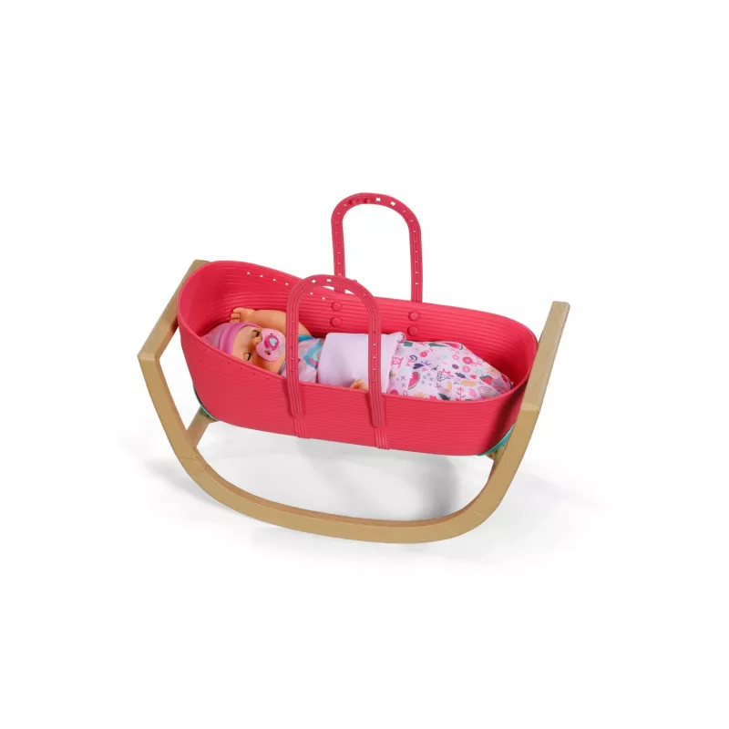 Lovutė lėlėms Zapf Creation BABY born 3-in-1 Pinplay – lėlių baldai, paverčiama lopšys/lovutė/nešynė