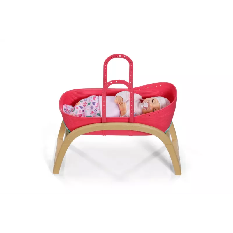 Lovutė lėlėms Zapf Creation BABY born 3-in-1 Pinplay – lėlių baldai, paverčiama lopšys/lovutė/nešynė