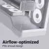 PC korpusas AEROCOOL Geh Midi P500A White – vidutinis bokštas ATX, baltas