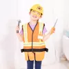 Melissa & Doug Construction Worker Role Play Costume Dress-Up Set (6 vnt.) – Statybininko kostiumas vaikams