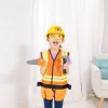 Melissa & Doug Construction Worker Role Play Costume Dress-Up Set (6 vnt.) – Statybininko kostiumas vaikams