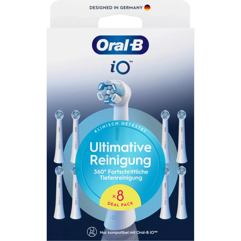 Oral-B dantų šepetėlio galvutė 8 vnt. Balta