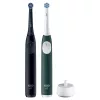 Elektroninis dantų šepetėlis BRAUN Oral‑B iO Series 2 Duo Juodas/Žalias, įkraunamas, modelis 62418