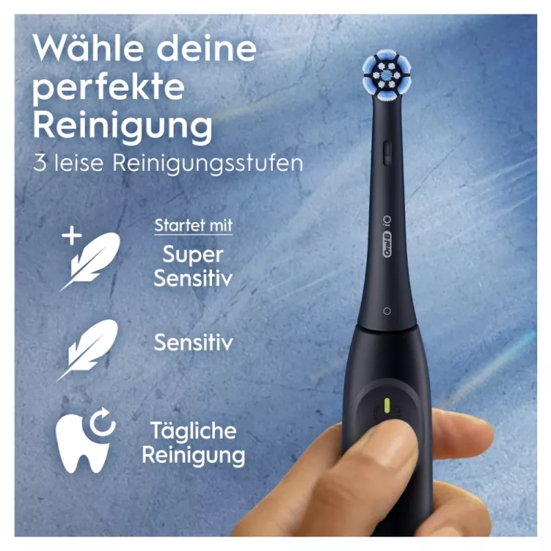 Elektroninis dantų šepetėlis BRAUN Oral‑B iO Series 2 Duo Juodas/Žalias, įkraunamas, modelis 62418