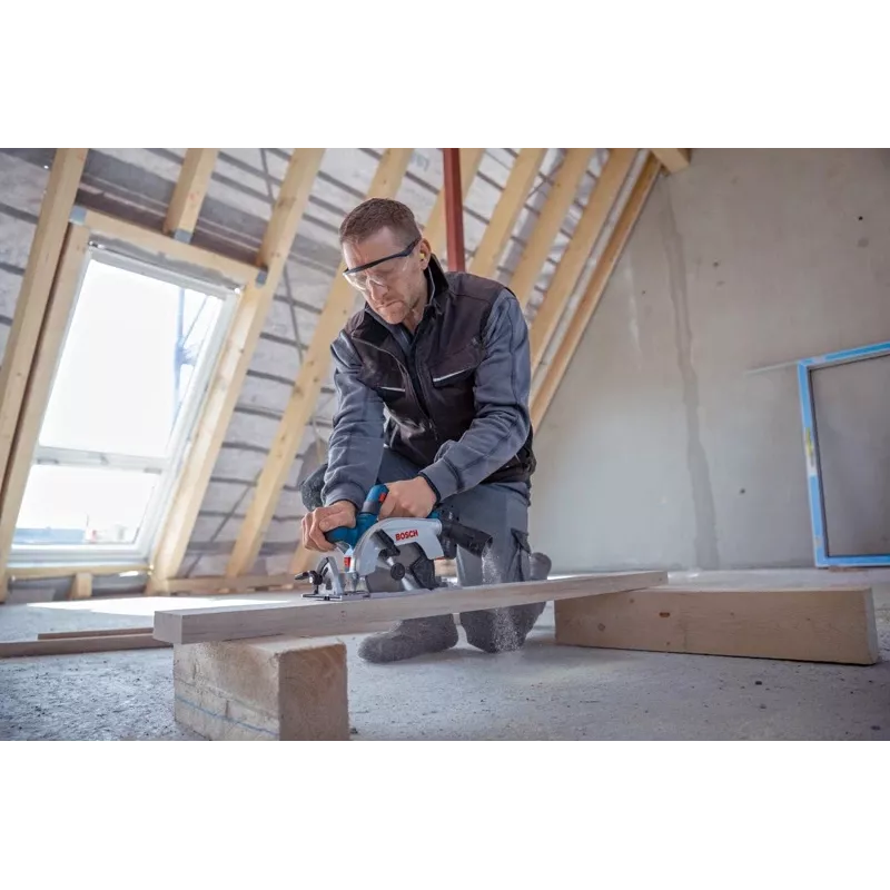Bosch GKS 18V-57-2 L PROFESSIONAL 16,5 cm Juoda Mėlyna Sidabrinė 5000 aps./min