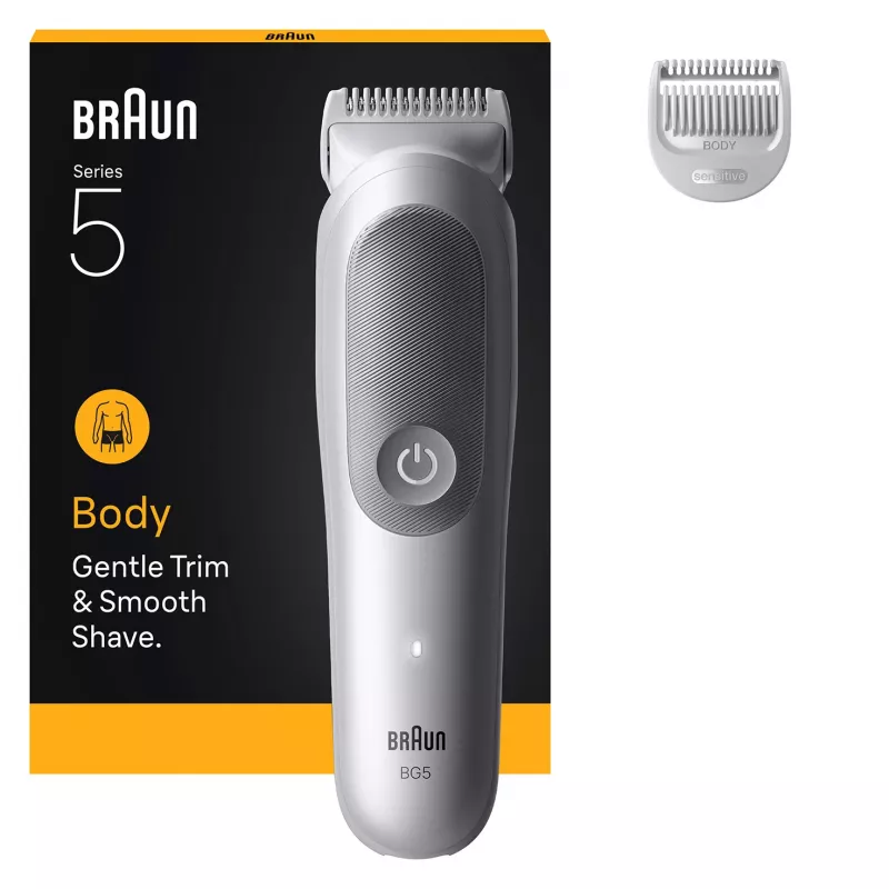 Kūno kirpimo mašinėlė BRAUN BG 5500 244787 – vandeniui atspari įkraunama kūno trimerė
