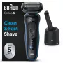 Braun Series 5 52-B7000cc skutimosi aparatas su folija, juodas, Li-Ion