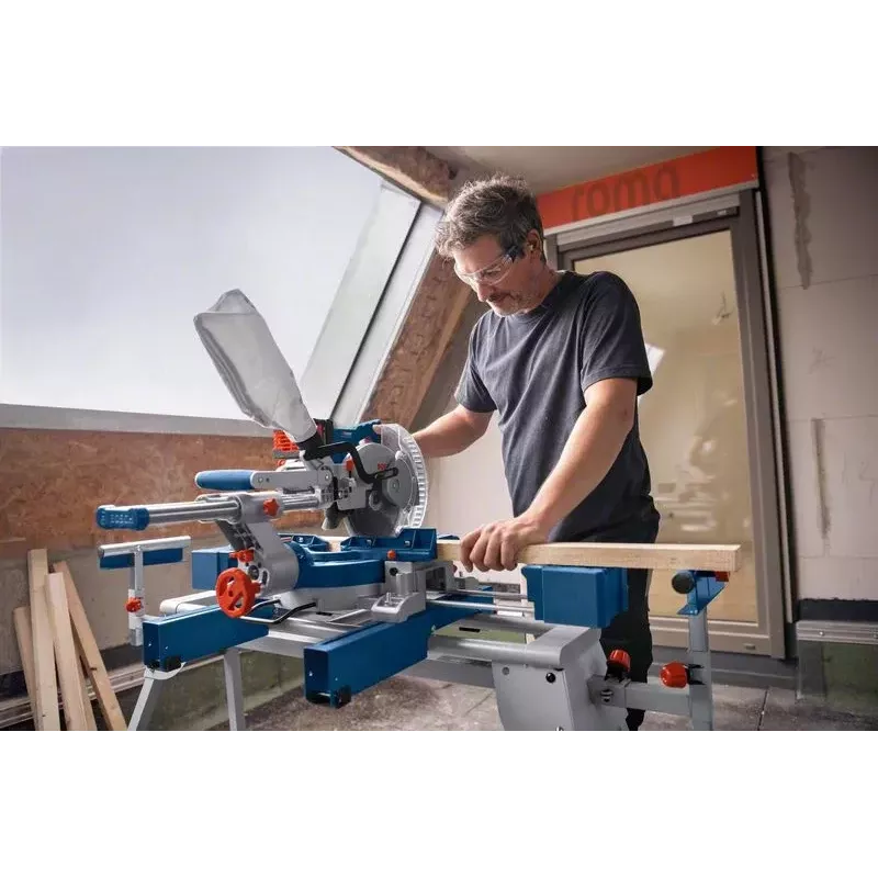 Bosch GCM 18V-216 D PROFESSIONAL pjūklas kampinis belaidis 5000 RPM