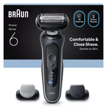 BRAUN Series 6 62‑G1650s elektrinis skustuvas su folija, juodas