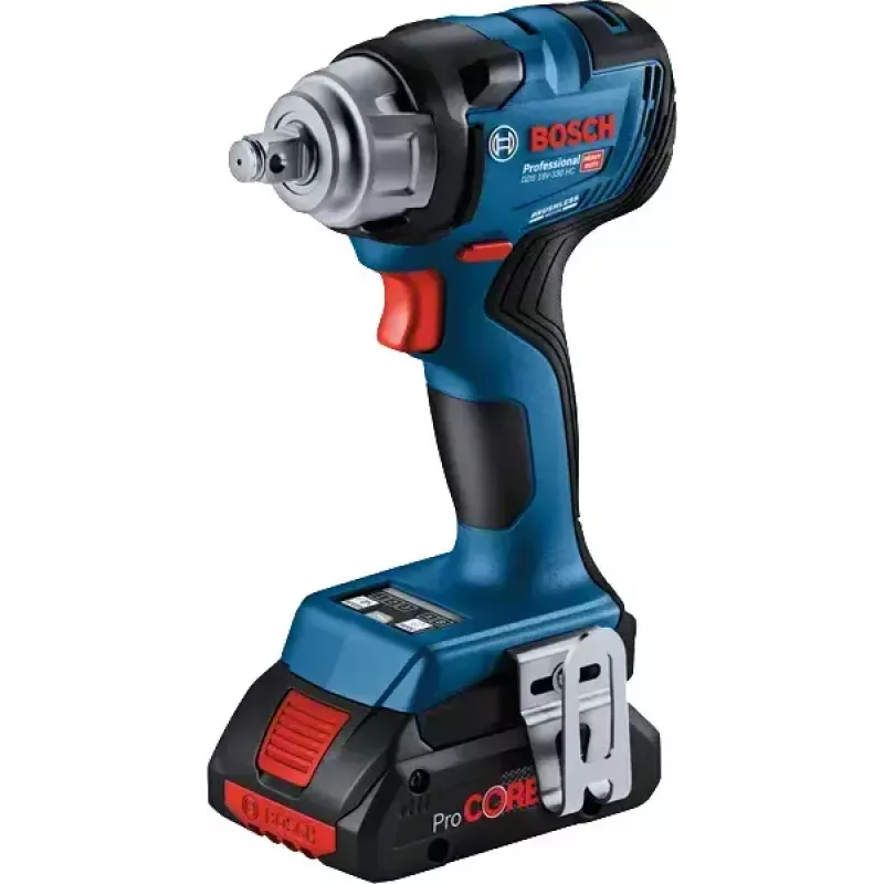 Bosch GDS 18V-330 HC PROFESSIONAL 1/2 colio akumuliatorinis veržliaraktis 2800 aps./min 560 N⋅m juodas, mėlynas, raudonas