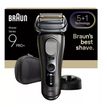 Foilinis skustuvas Braun Series 9 Pro+ 9615S juodai pilkas nerūdijantis plienas