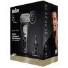 Foilinis skustuvas Braun Series 9 Pro+ 9660CC juodas sidabrinis nerūdijantis plienas