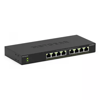 NETGEAR GS308LP nevaldomas Gigabit Ethernet (10/100/1000) maitinimas per Ethernet (PoE) stalinis juodas