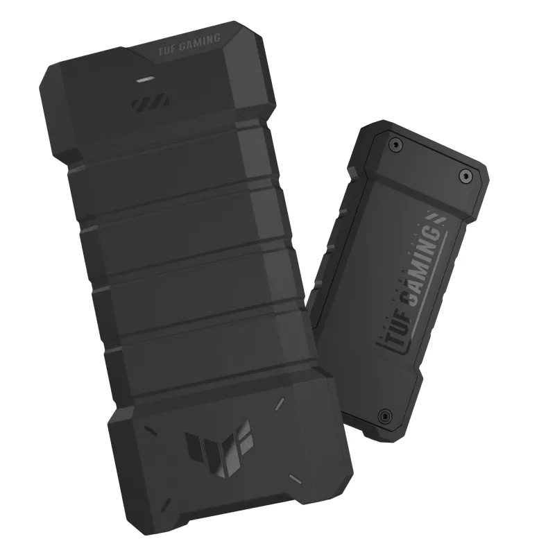 Išorinis SSD ASUS TUF Gaming AS2000 PLUS 2 TB M.2 NVMe, USB 3.2 Gen 2x2 (20 Gbit/s), USB Type-C, IP68, aliuminis/silikonas