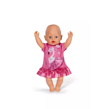 Suknelė lėlei Peterkin BABY born Flamingo, 43 cm lėlėms, sulankstoma, nuo 3 metų