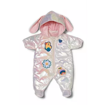 Žieminis kombinezonas lėlei Peterkin BABY born Winter Suit Cream, 43 cm, sulankstomas, nuo 3 metų