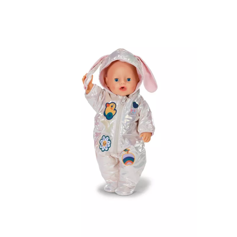 Žieminis kombinezonas lėlei Peterkin BABY born Winter Suit Cream, 43 cm, sulankstomas, nuo 3 metų