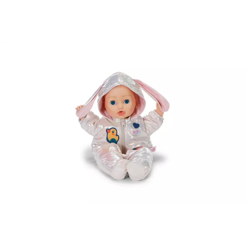 Žieminis kombinezonas lėlei Peterkin BABY born Winter Suit Cream, 43 cm, sulankstomas, nuo 3 metų