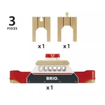 Ravensburger BRIO 33569 keltų rinkinys mediniam geležinkeliui, 3 dalys, su LR44 baterija