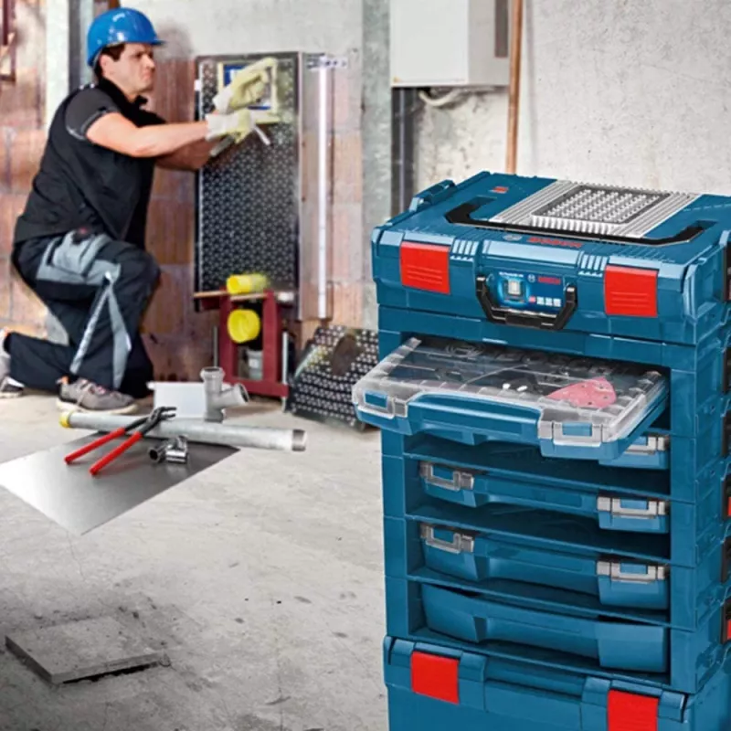 Įrankių dėžė Bosch i-BOXX 53 set 10 Professional – ABS sintetika, spalvoti vidiniai dėklai