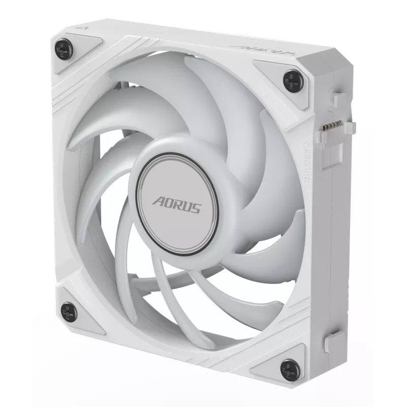 Gigabyte AORUS EZ CHAIN FAN 120 ICE korpuso ventiliatorius, 120 mm, baltos spalvos, GP-ECFAN1201 ICE
