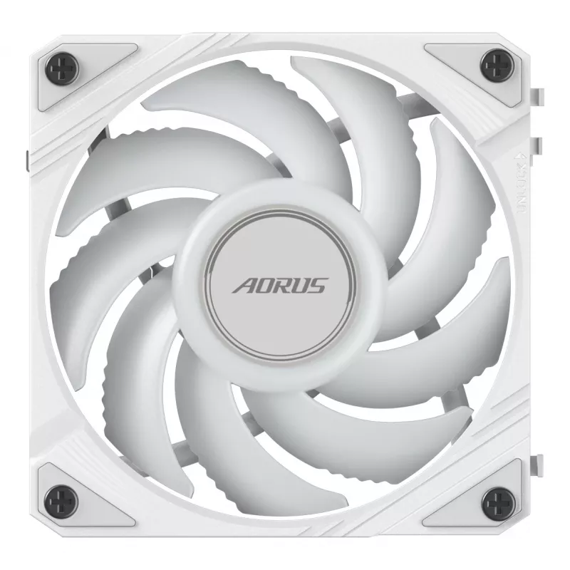 Gigabyte AORUS EZ CHAIN FAN 120 ICE korpuso ventiliatorius, 120 mm, baltos spalvos, GP-ECFAN1201 ICE