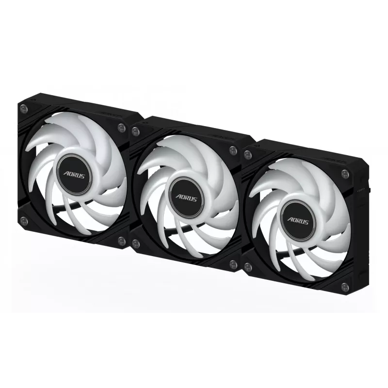 GIGABYTE AORUS EZ CHAIN FAN 120 (3 vnt.) 12 cm juodi ventiliatoriai