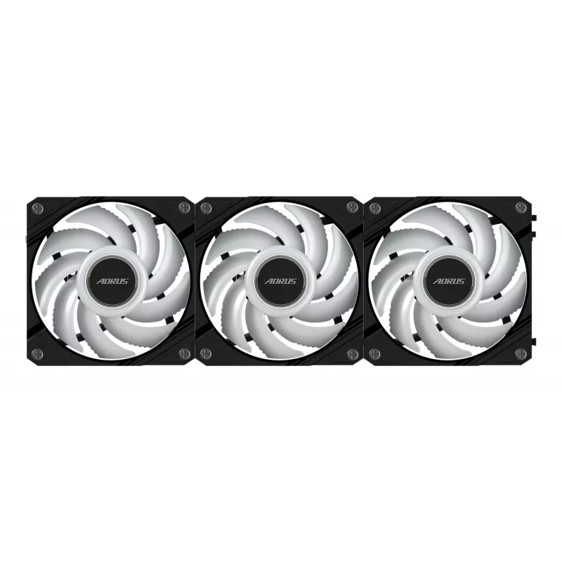 GIGABYTE AORUS EZ CHAIN FAN 120 (3 vnt.) 12 cm juodi ventiliatoriai