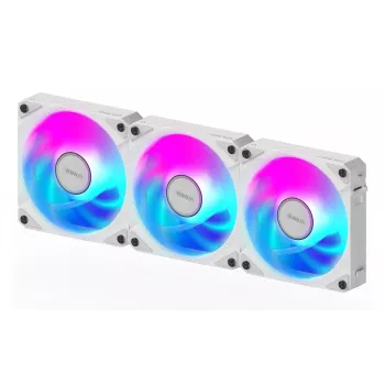Gigabyte AORUS EZ CHAIN FAN 120 ICE korpuso ventiliatorių komplektas, 3 vnt., 120 mm, baltos spalvos, GP-ECFAN1203 ICE