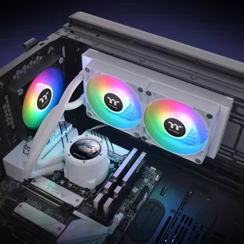 Thermaltake TH240 V2 Ultra ARGB Sync vandens aušinimas – balta versija
