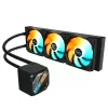 GIGABYTE GAMING 360 skystas aušintuvas CPU – 3x120mm ARGB ventiliatoriai, slydimo fiksavimo mechanizmas, DAISY-CHAIN, suderinamas su Intel LGA 1851 ir AMD AM5