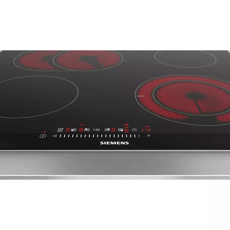 Siemens ET675FNP1E elektrinė keraminė kaitlentė, juoda, 60 cm, 4 zonos