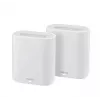 ASUS EBM68(2PK) – Expert WiFi triju juostų (2,4 GHz / 5 GHz / 5 GHz) Wi-Fi 6 (802.11ax) baltas 3 vidinės antenos