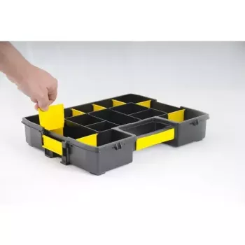 Dėžutė smulkioms detalėms Stanley Sortmaster Junior Juoda/Geltona