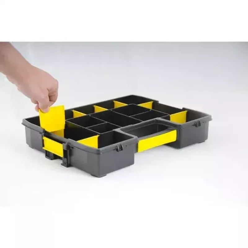 Dėžutė smulkioms detalėms Stanley Sortmaster Junior Juoda/Geltona