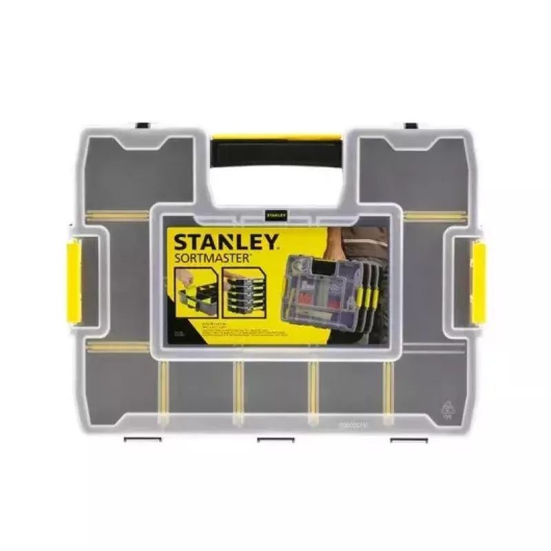 Dėžutė smulkioms detalėms Stanley Sortmaster Junior Juoda/Geltona