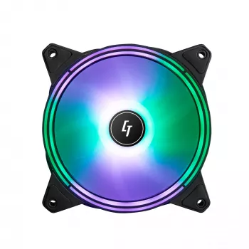 Chieftec NF-1225RGB kompiuterio aušinimo ventiliatorius 12 cm juodas 1 vnt.
