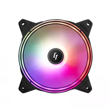 Chieftec NF-1225RGB kompiuterio aušinimo ventiliatorius 12 cm juodas 1 vnt.