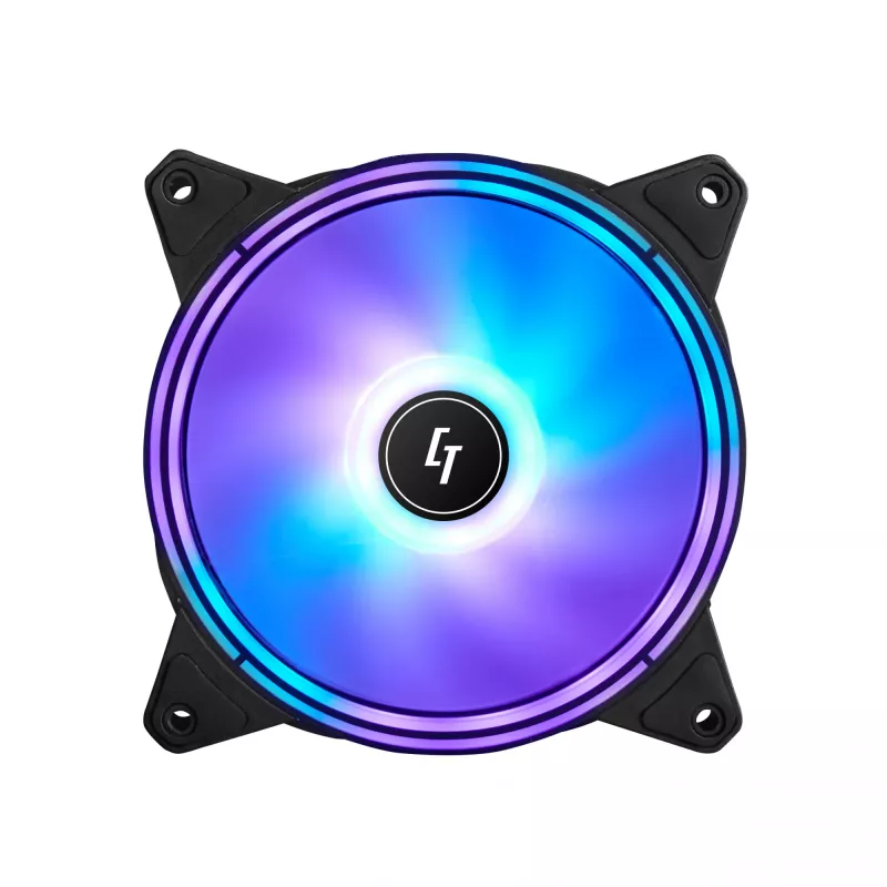 Chieftec NF-1225RGB kompiuterio aušinimo ventiliatorius 12 cm juodas 1 vnt.