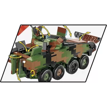 Konstruktoriaus rinkinys Cobi Ginkluotosios pajėgos KTO Rosomak 2-in-1 (COBI-2629)
