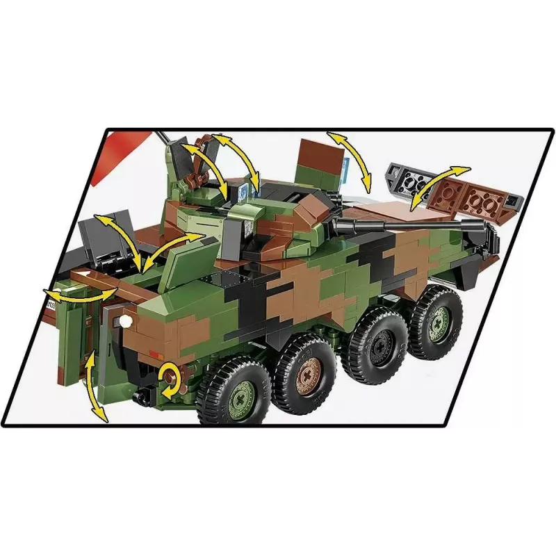 Konstruktoriaus rinkinys Cobi Ginkluotosios pajėgos KTO Rosomak 2-in-1 (COBI-2629)