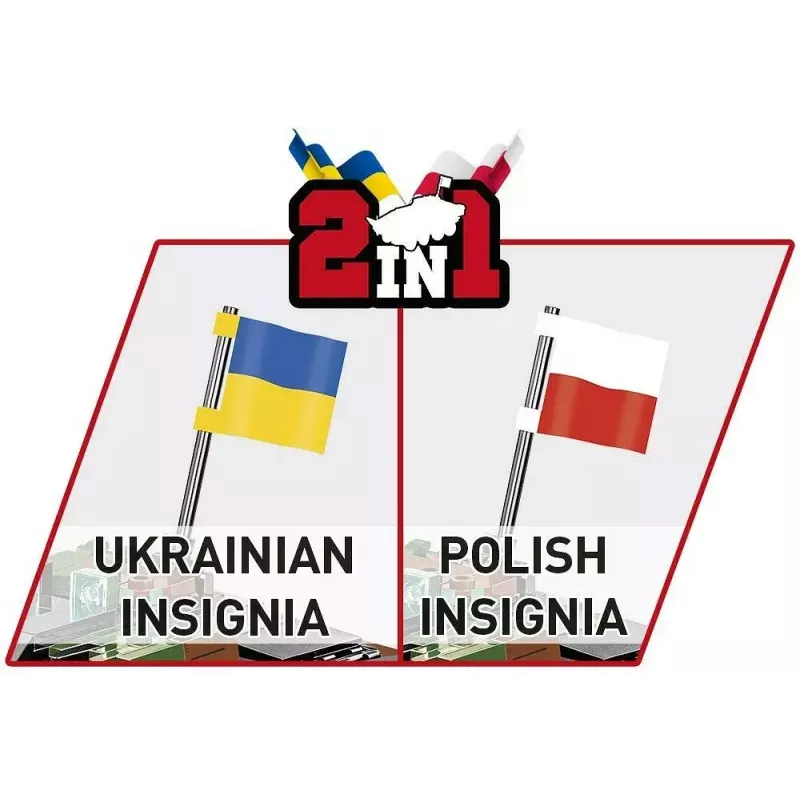 Konstruktoriaus rinkinys Cobi Ginkluotosios pajėgos KTO Rosomak 2-in-1 (COBI-2629)