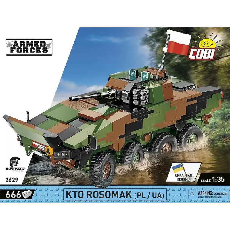 Konstruktoriaus rinkinys Cobi Ginkluotosios pajėgos KTO Rosomak 2-in-1 (COBI-2629)