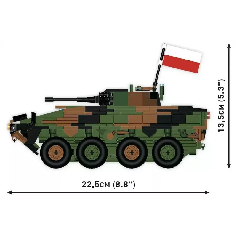 Konstruktoriaus rinkinys Cobi Ginkluotosios pajėgos KTO Rosomak 2-in-1 (COBI-2629)