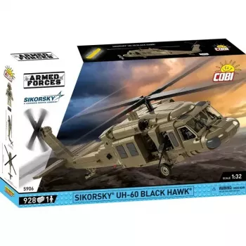 Konstruktorius Cobi Sikorsky UH-60 Black Hawk 928 kaladėlių, modelis COBl-5906